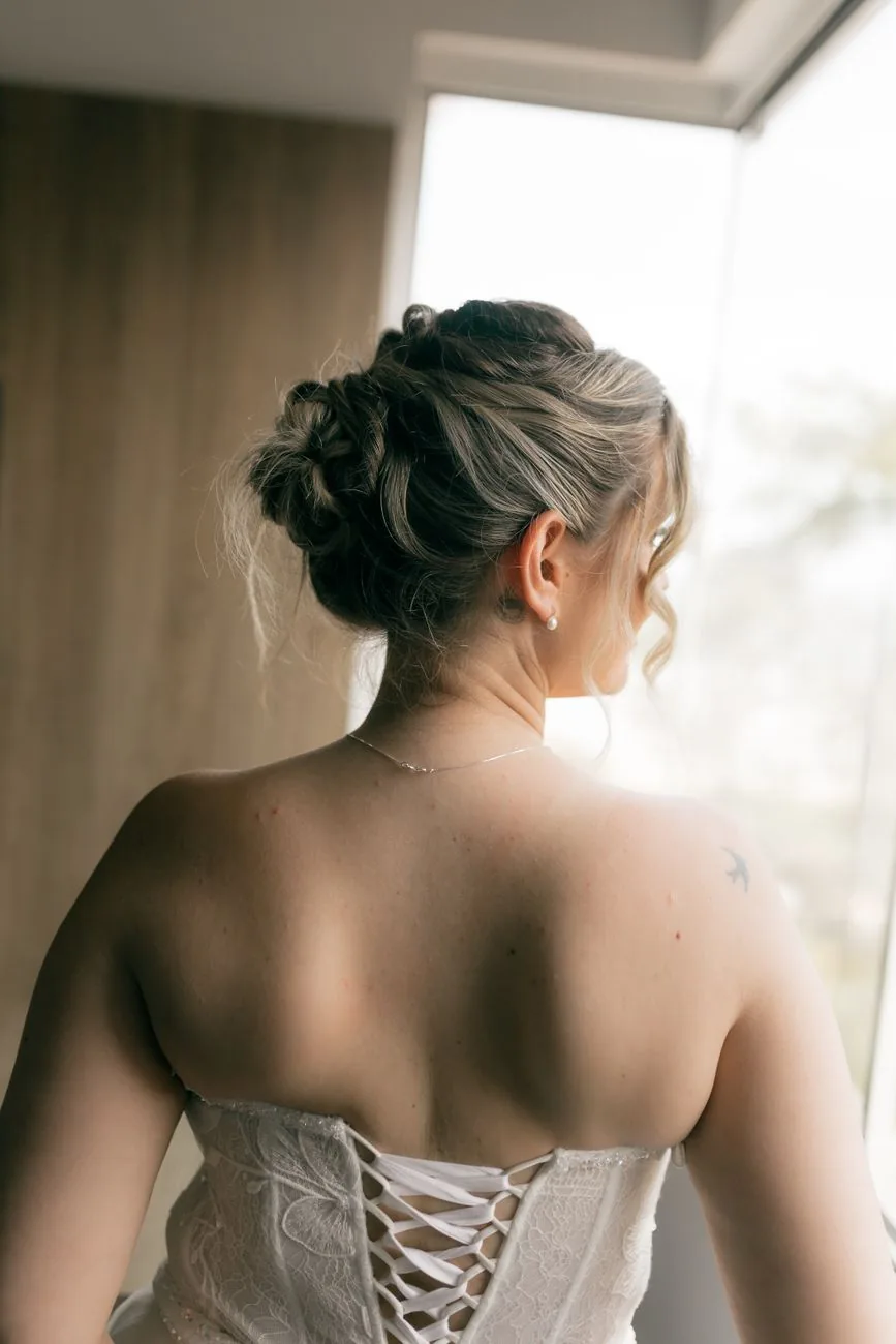 Penteado de noiva preso